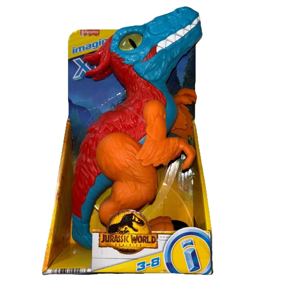 NEW! Fisher Price Imaginext Jurassic World XL Dominion Pyroraptor‎ Dinosaur